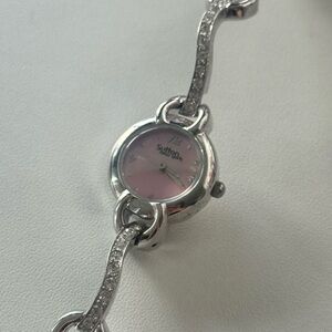 Sutton New York pink watch full rhinestone band